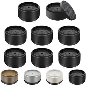 Furniture Risers Bed Risers Heavy Duty 1 inch, 2 inch, 3 inch, 4 inch Round Adjustable Bed Lifts Riser for Desk Legs Table Couch Sofa Chair Refrigerator Washing Machine (1 Inch, Black, 8 Pack )