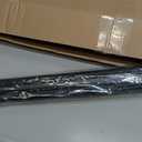 PVC Slide-On Door Bottom | Adjustable Plastic Weatherstrip Door Bottom with Drip Cap | 3 Feet (36-Inch) | for 1 3/4 Doors | Black | Fits Gaps 3/8 to 7/8 | Made in The USA