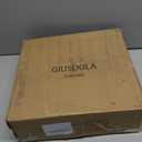 Small Accent Wood End Table, 12inch Round Bedside Table, Natural Side Table Nightstand for Family, Bedroom, Living Room, Handcrafted Finish, Black (11.8 inch)