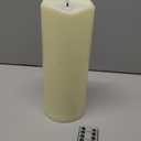 AFINETH 4" x10" Outdoor Flameless Candles Waterproof, Large Battery Operated Candles with Remote, Plastic Flickering LED Candles for Garden Patio Porch Home Party, Ivory 1Pack