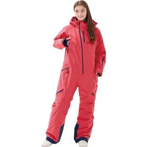 XUQNAGG Women's One Piece Ski Suits Windproof Jumpsuit Waterproof Warm Breathable Detachable Hood Snowsuit For Snow Sports,XS