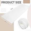 Amylove 1 Pack Polyurethane Foam 1/2" x 24" x 72" High Density Cushion Upholstery Foam Sheet for Seat Replacement DIY Projects Chairs Headboards Sofas Home (White)