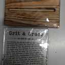 Grit and Grace Plaque for Men Women - Cheer Up, Sobriety, Recovery, Starting Over Gift - Encouragement for Friend - Acrylic Desk Sign With Wood Stand - FSA033