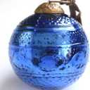 Threan 6 Pcs Large Vintage Mercury Glass Christmas Ornaments 3.15" Silver Hanging Christmas Ball Ornaments Antique Embossed Ball Decorations for Christmas Tree Winter Holiday Decor Gifts