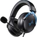 DEEBOX Gaming Headset for PC, PS5, PS4, Xbox, Gaming Headphone with Detachable Noise Canceling Mic, Wired Gaming Headsets 3.5mm for PC, Laptop, Mac & Nintendo NES Games