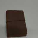 Travelers Notebook Cover with Inner Pockets, Card Slots and Pen Holder, Passport Size, Dark Brown