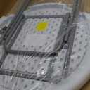 BTEXPERT Set of 1, White 2.63' Round Bar Height Folding Table 330lb Weight Capacity Commercial Indoor Outdoor Portable Banquet Patio Backyard Dining Wedding Party Events Home Thick Top Metal Frame