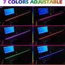 Z8 LED Neon Strip Light Center Console Dashboard Trim Compatible with Ford Bronco 2021-2024 Dash Panel Replacement Parts
