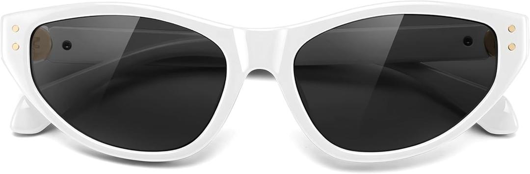 FEISEDY Trendy Cat Eye Sunglasses for Women Men, Retro Narrow Cateye Frame Chic Womens Sunnies B9180