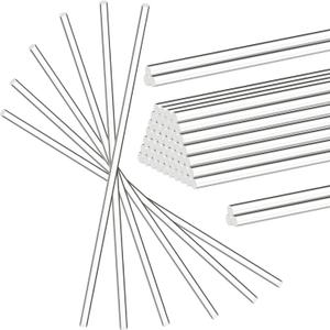 Zopeal 30 Pieces 12 Inch Acrylic Dowel Rods for DIY Crafts Acrylic Round Rods Strip Sticks Cake Topper Rod for DIY Handwork Supplies(0.12 Inch /3mm Diameter)