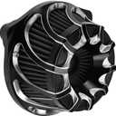 Motorcyle Air Cleaner CNC Air Filter Turbine Intake Kit Fit for Harley Sportster XL Touring Softail Dyna (Black, B For Touring 00-07,Softail 00-15,Dyna 00-17)