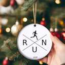 2025 Cross Country Ornament - XC Running Gift for Runners, Christmas Keepsake for Male Cross Country Athletes, Marathon & Track Club Decor (C01)