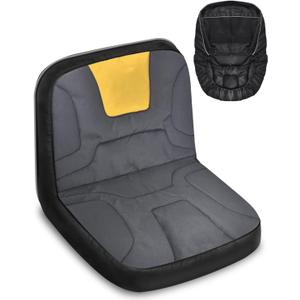 PACETAP Riding Lawn Mower Seat Cover, Heavy Duty 600D Oxford Waterproof Seat Cover with Padding, Durable Tractor Seat Cover Fits Kubota, for Cub Cadet, for Ford, for Mahindra, for Husqvarna (Medium)