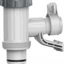 SUMMERBUDDY Pool Hose Adapter for Above Ground Swimming Pool, Pool Replacement Parts with Plunger Valve and Pool Pipe Holder Compatible with Intex/Bestway/Stock Tank Pool, Pool Pump Parts