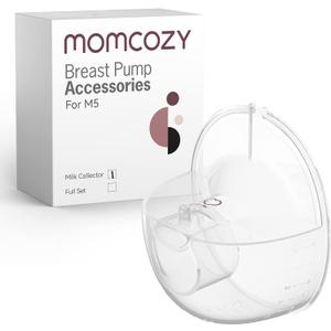 Momcozy M5 Milk Collector, Original M5 Breast Pump Replacement Accessories, 1 Pack