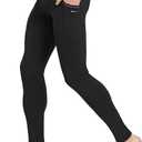 Willit Men's Active Yoga Leggings Pants Running Dance Tights with Pockets Cycling Workout Pants Quick Dry (Black), S