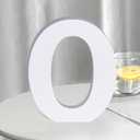 White Wooden Letters 8 Inch for Wall Decor,Large Unfinished Wood Letters for Home,Wooden Alphabet Letters for Crafts,Standing Garden Board or Room Name Signs DIY Carft (O)