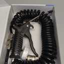 Truck Air Duster Gun with 5 Metre Recoil Air Hose, Air Seat Blow Dust Gun Heavy Duty Air Gun Cleaning Kit for Truck Semi Trailers (Black)