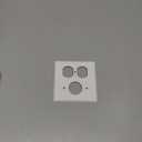 Leviton 88046 2-Gang 1-Duplex 1-Single 1.406-Inch Diameter, Device Combination Wallplate, Painted Metal, Device Mount, White