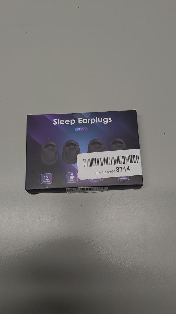 2 Pairs Ear Plugs for Sleep Noise Cancelling, Reusable Earplugs for Noise Reduction 33dB-38dB, Soft Silicone Hearing Protection Ear Plugs for Sleep, Work, Noise Sensitivity, Study, Snoring