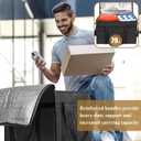 PEASUG Insulated Bags for Food Delivery, XXXL Pizza Delivery Bags, Large Capacity Cooler Bag Keep Food Warm for Grocery Shopping and Catering, Foldable, Heavy-Duty (Black)