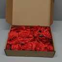 Waydress 30 Packs 4 Inch Flower Hair Clip Rose Hair Accessories Floral Hairpin Brooch Flowers Pin Brooch for Bridal Headpiece Accessories Wedding(Red)