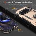 LUMARKE for Google Pixel 9 Case/Google Pixel 9 Pro Case with Screen Protector,Pass 16ft. Drop Tested Military Grade Protective Phone Cover with Magnetic Ring Kickstand and Car Mount Holder,Yellow