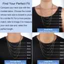 Jewlpire 925 Sterling Silver Chain Necklace Chain for Women 1.1mm Cable Chains Necklace Upgraded Spring-Ring Clasp - Thin & Sturdy Women's Chains Necklaces 14 16 18 20 22 24 Inch