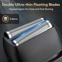 Brightup Electric Foil Shavers for Men - Smooth & Close Electric Razor for Men with Pop Up Trimmer - Wet Dry Shaving/Travel Lock/LED Display/IPX6 Waterproof