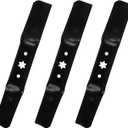 3PCS 942-05052A Mower Blades 6 Point Star for Cub Cadet 50 Inch Deck XT1 LT50 GT50 RZT50 L50 S50 XT2 LX50 Troy Bilt Mustang XP Craftsman Z550 T260 742-05052A Medium Lift 2-in-1 Blades