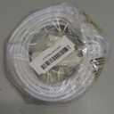 PATIKIL 25Ft 18/2 PVC Covered Wire, 300V SVT Round Lamp Cord Insulated Heat Resistant Electronical Flexible Cable for LED Lamp Wire Audio Cable Speaker, White, UL Listed