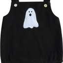 Cute Baby Girl Clothes Baby Girl Summer Sleeveless Romper Star Applique Embroidery Square Neck Bubble Jumpsuit (3-6 Months, Black2)