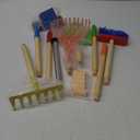 Kids Garden Tools, Outdoor Toys, Shovel for Digging Sand, Kid-Sized Rake, 5PCS 27.6 Inch Long Gardening Tools for Boys Girls Age 3 and up Gifts (Colorful)