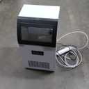 EUHOMY Commercial Ice Maker,105lbs/24H,Stainless Steel Under Counter Ice Machine with Water Filter,33lbs Storage Capacity, 45 Cubes in 8-12 Mins, Freestanding Ice Machine for Home/Bar/Cafe/Restaurant