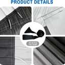 RV Awning Fabric Replacement, Camper Awning 18.5 oz Heavy Duty Waterproof Vinyl Universal RV Awning Fabric for All Brands Camper, Trailer, Motorhome Awnings ,Black Fade 11'2''