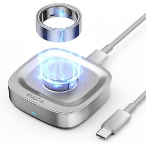 Compatible with Ou-ra Ring Gen 4 Charger - Size 9 - Portable Replacement Fast Charging Dock with USB-C Cable for Smart Ring