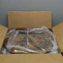 Fashion TV Tray Table with Large Tabletop, Adjustable Sofa Table with Storage Baskets, Strong Metal Frame, Tv Dinner Tray Table for TV Watching, Meals, Snacks (Oval, Brown, 16.93inch x 12.6inch)