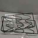 2 Pack Pot Lid Organizer 6-Tier Pots and Pans Organizer Rack for Cabinet Door,Wall & Kitchen Storage No-Drill Adhesive Pot Lid Holder Wall Mount