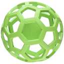 JW Pet Hol-ee Roller Dog Toy Puzzle Ball, Natural Rubber, Medium (4.5 Inch Diameter)