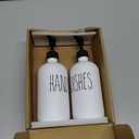 MOMEEMO Soap Dispenser Set 2 Pack, Contains Dish and Hand Soap Dispenser. (White)