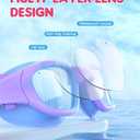 Kids Swim Goggles,Swimming Goggles for Kids 6-14, Anti-Fog UV Protection Pool Glasses for Boys Girls (Blue/Purple-clear)