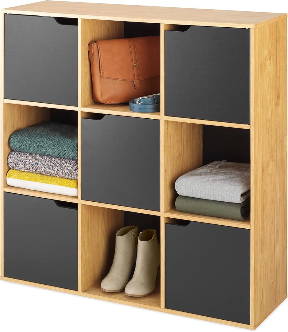 Whitmor 9 Section Cube Organizer with Doors