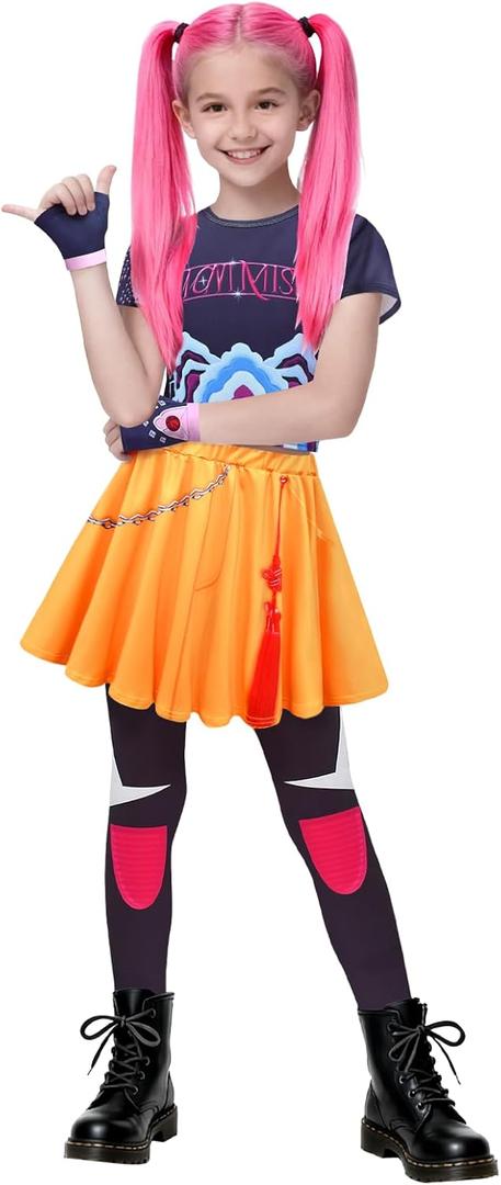 Singer Outfits Halloween Fancy Stage Clothes Merch (13-14 Years, Dark)