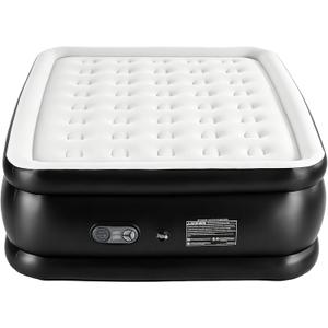 Sweetcrispy Weight Capacity 660 lbs Air Bed, Double Height, Non-Slip Bottom Design, Queen Air Mattress - 18" Inflatable Blow Up Airbed with Built-in High Capacity Pump for Home or Camping
