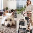 HOVONO Dog Stroller with Detachable Carrier for 2 Pets up to 60 lbs