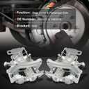 cciyu 18B5517 18B5516 Rear Left & Right Brake Caliper With Bracket For Ford For Transit-150/For Transit-250/For Transit-350/For Transit-350 HD