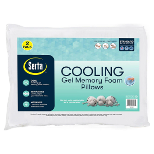 Serta Gel Memory Foam Cluster Pillows 