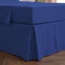 Mellanni Bed Skirt Twin Size - Bed Skirting - 15-Inch Tailored Drop Pleated Dust Ruffle - Hotel Luxury Bedding - Wrinkle, Fade, Stain Resistant - 1 Bedskirt (Twin, Royal Blue)