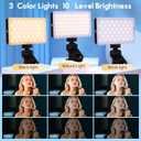 Selfie Light, Portable Phone Light for Video Recording, 90LED Rechargeable Adjusted 3 Light Modes Ring Light Clip for iPhone, Android, Phone, IPad, Laptop, Camera, TikTok, Makeup, Live Stream, Selfie