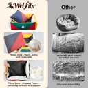 Welfibr Cotton Canvas Dog Bed (290gsm Thick) 38"x30"x12" Durable Waterproof